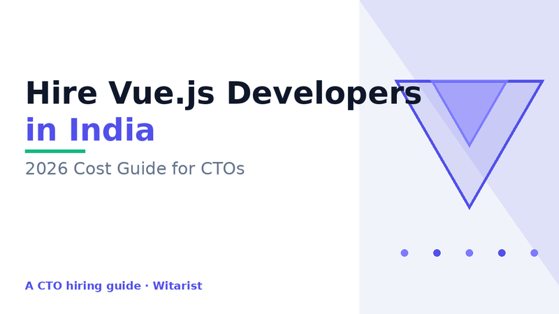Hire Vue.js developers in India — Witarist 2026 CTO cost guide