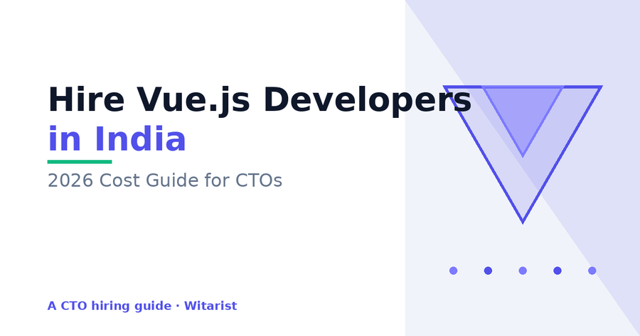 Hire Vue.js developers in India — Witarist 2026 CTO cost guide