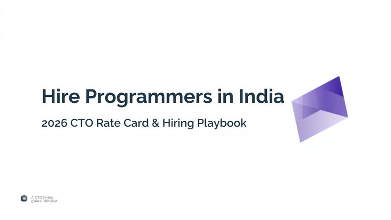 Hire Programmers in India 2026 — CTO rate card and hiring playbook by Witarist