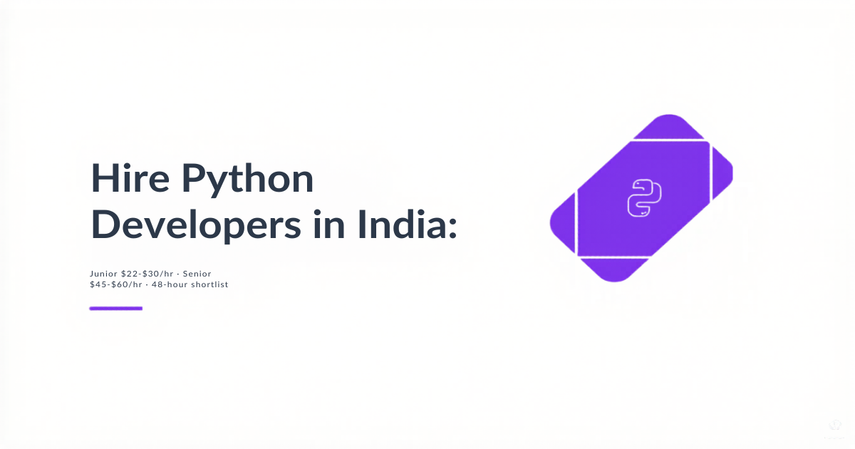 Hire Python Developers in India: 2026 CTO Rate Card — Witarist hiring guide