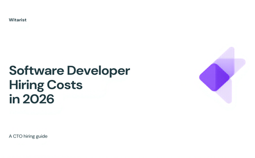 Software developer hiring costs comparison chart — US vs India rate cards for CTOs and founders, Witarist 2026 guide