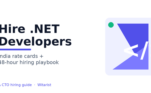 Hire .NET developers in India — Witarist 2026 CTO cost guide