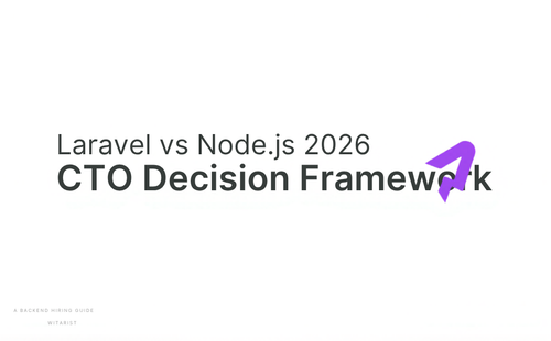 Laravel vs Node.js 2026 CTO decision framework — Witarist hiring guide