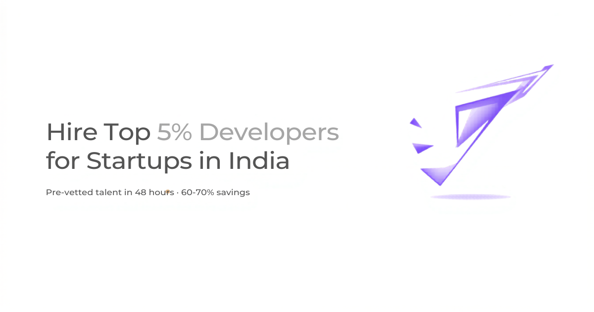 Witarist hero — Hire top 5% developers for startups in India, pre-vetted in 48 hours