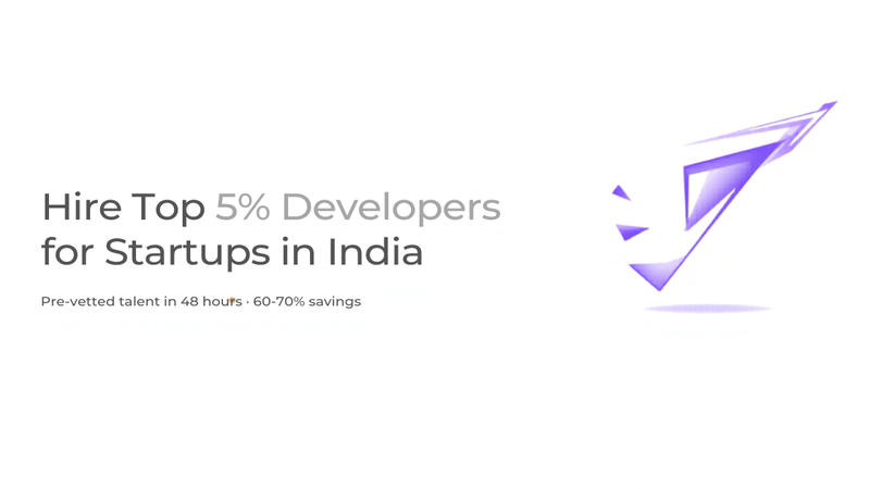 Witarist hero — Hire top 5% developers for startups in India, pre-vetted in 48 hours