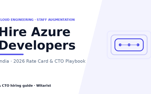Hire Azure developers in India — Witarist 2026 CTO cost guide