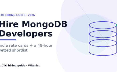 Hire MongoDB developers in India 2026 cost guide by Witarist