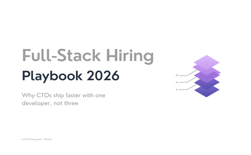 Witarist Full-Stack Hiring Playbook 2026 - A CTO guide to hiring pre-vetted full-stack developers in 48 hours
