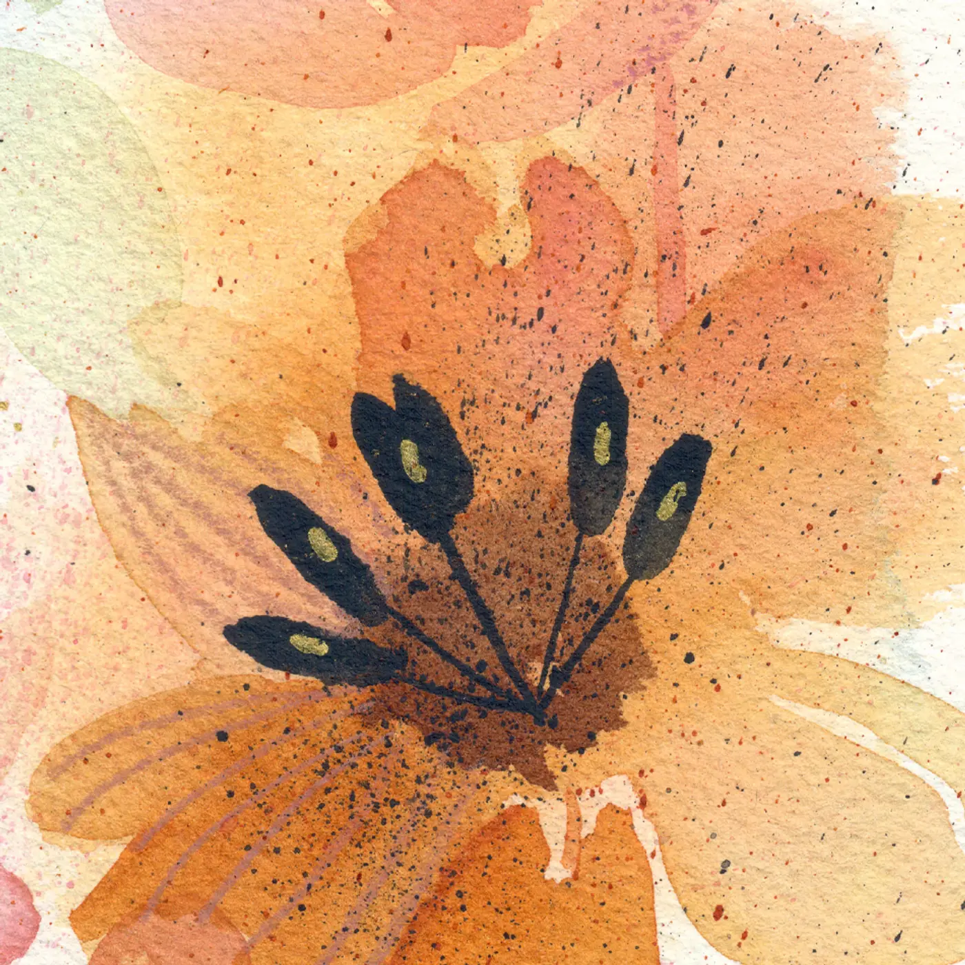 Composition florale ocre — vue 4