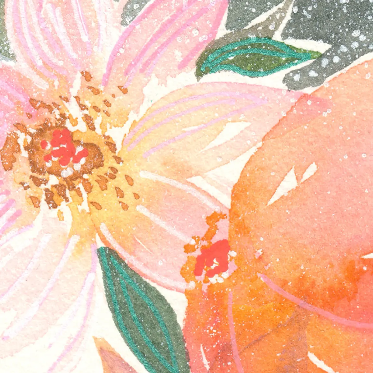 Parterre de fleurs floues — détail 4