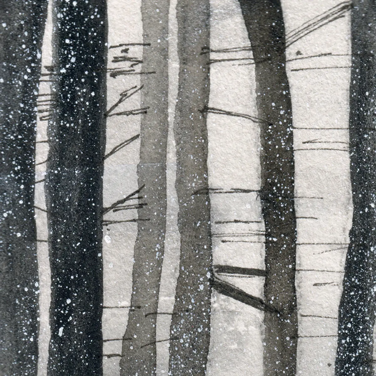 Forêt sous la neige — détail 4