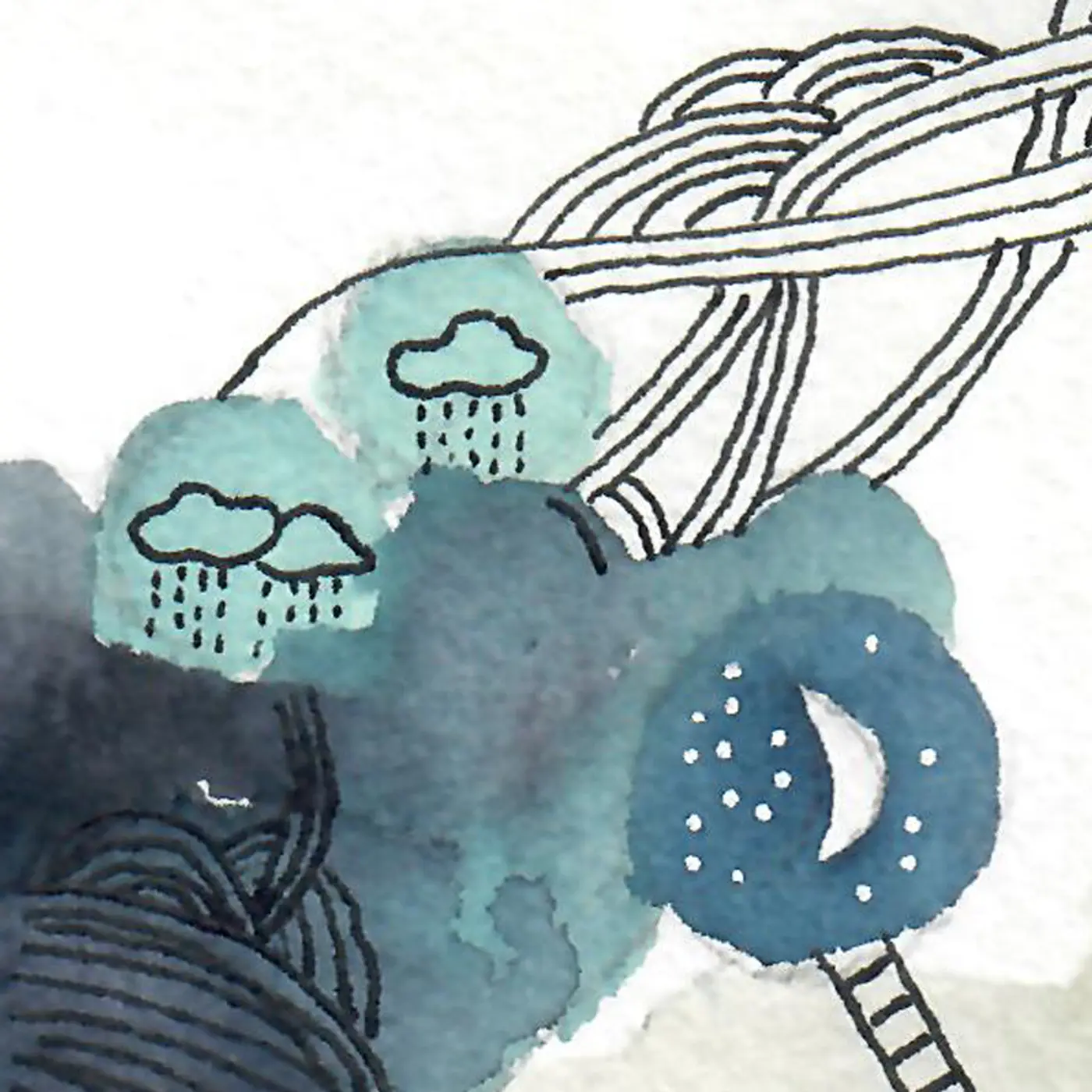 Femme dans les nuages #1 — Matière