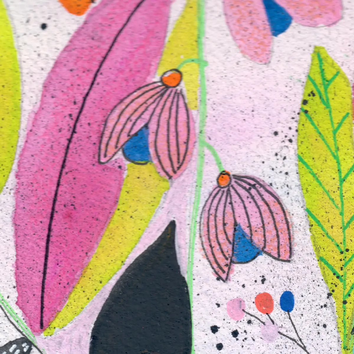 Fleurs pop — détail 3