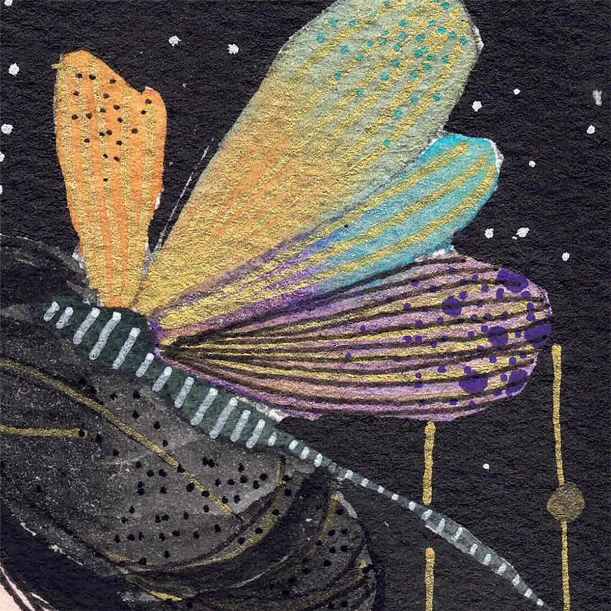 Femme Libellule — détail 4