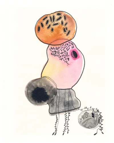 Personnage errant dans la ville