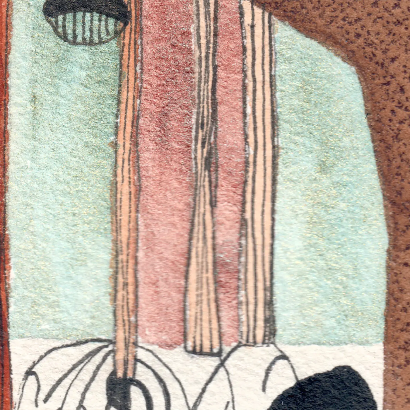 Forêt-racines verte — Matière