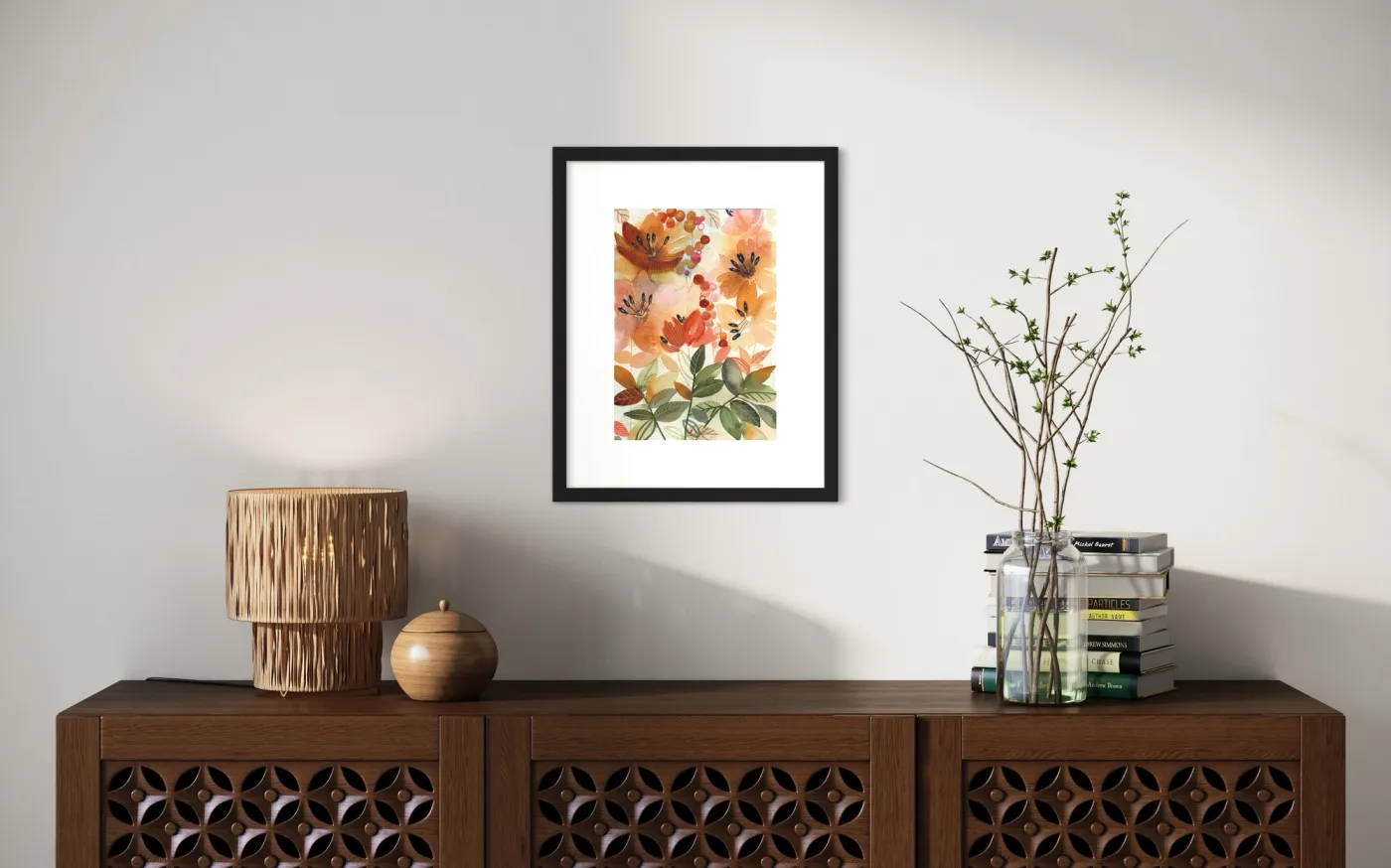 Composition florale ocre — vue 5