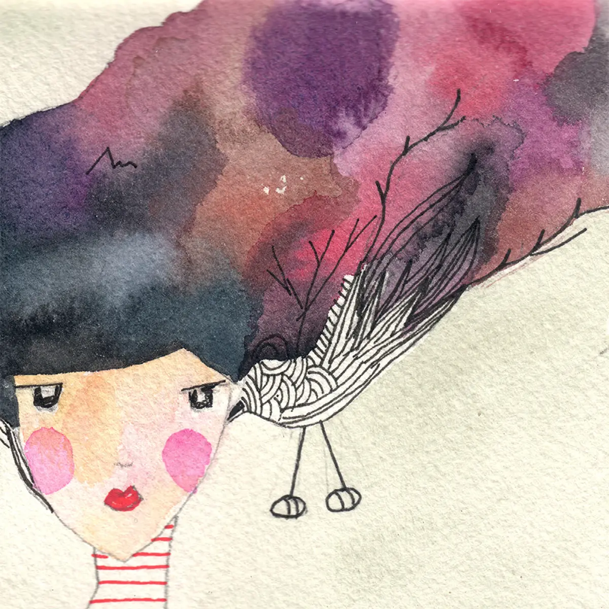 Femme oiseau et gravité — détail 4