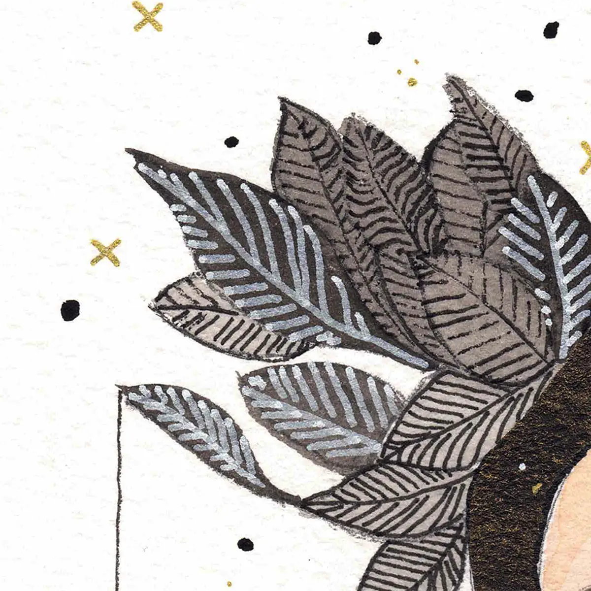 Femme chouette — détail 5