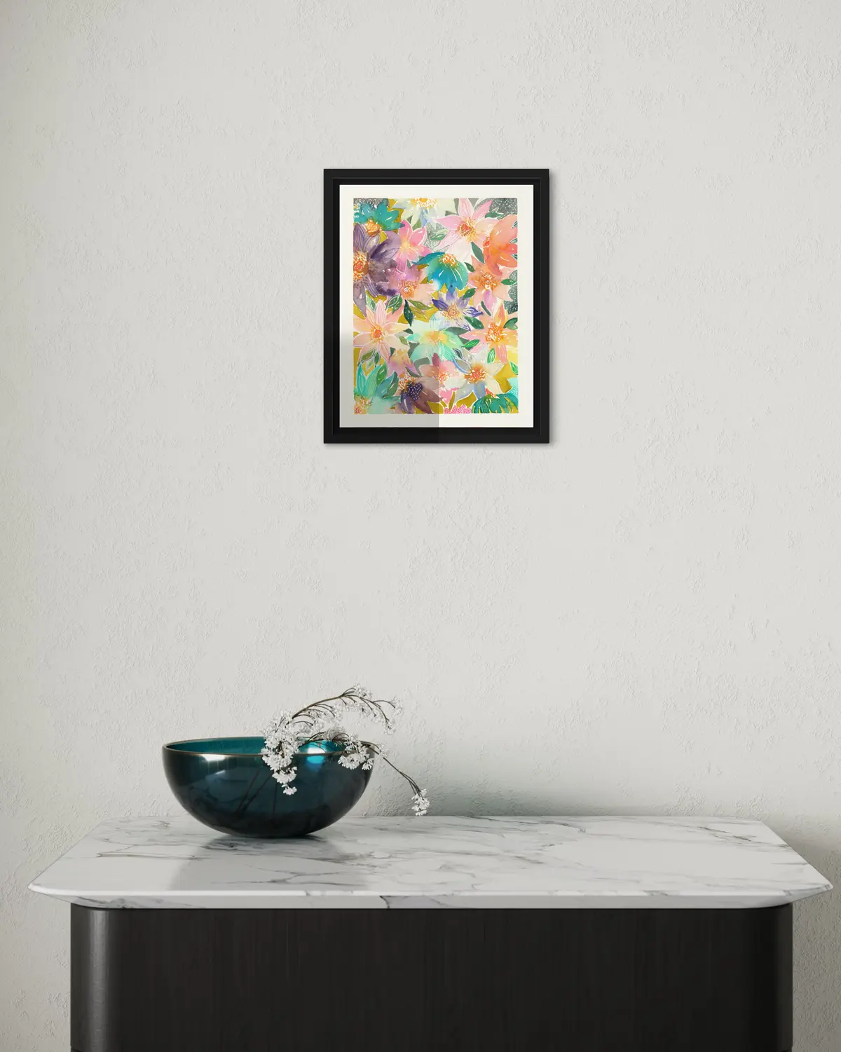 Parterre de fleurs floues — détail 5