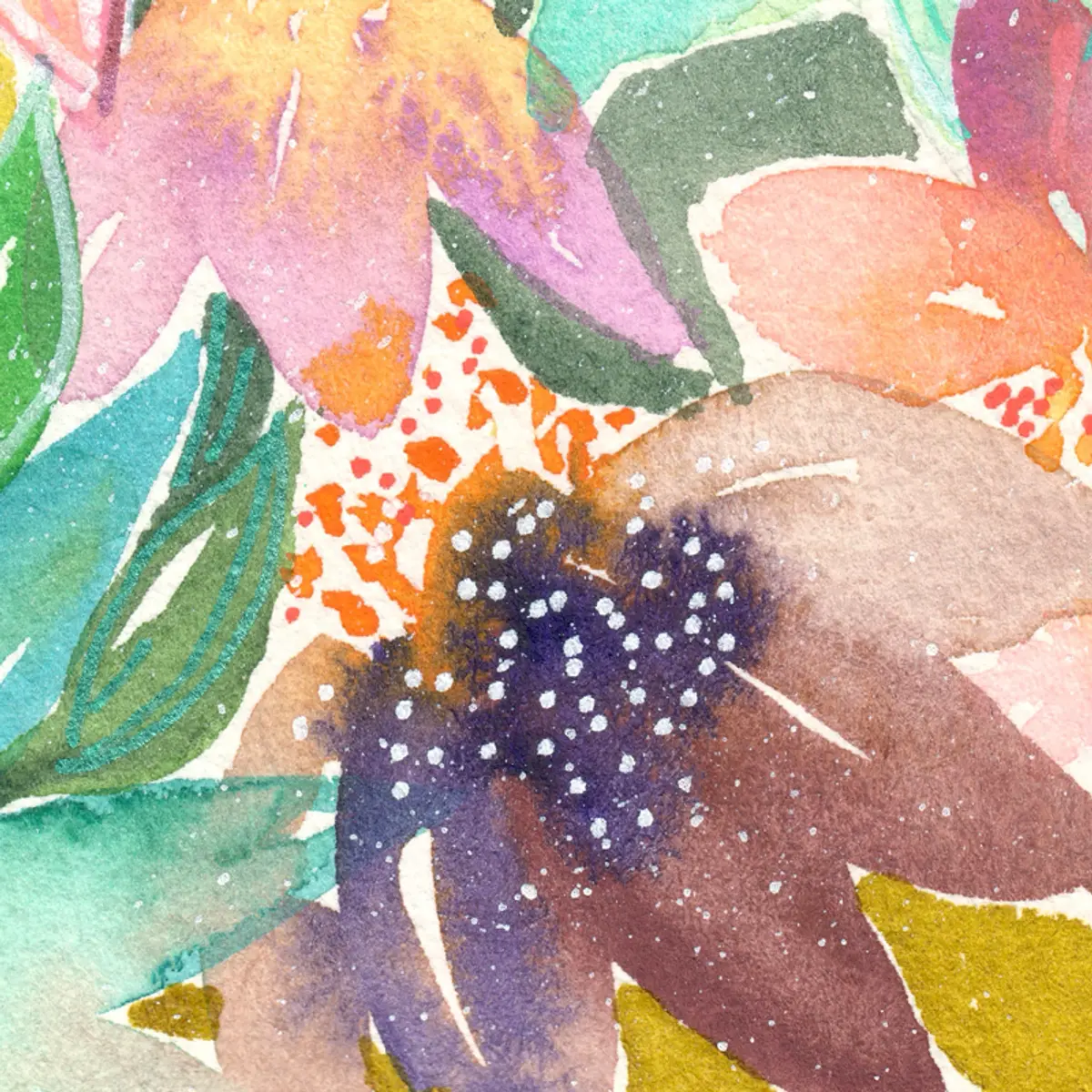 Parterre de fleurs floues — détail 2