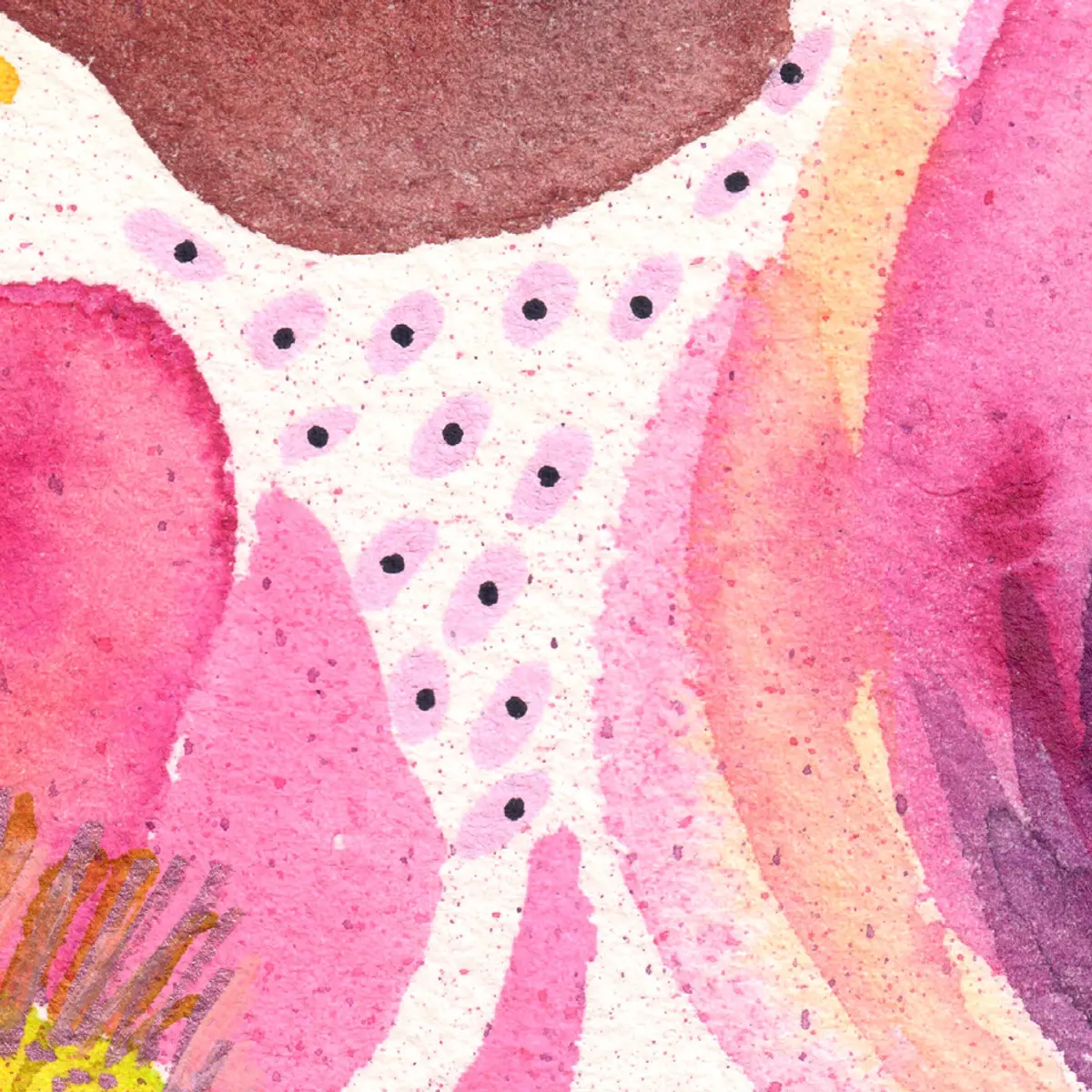 Roses et pivoines — détail 4