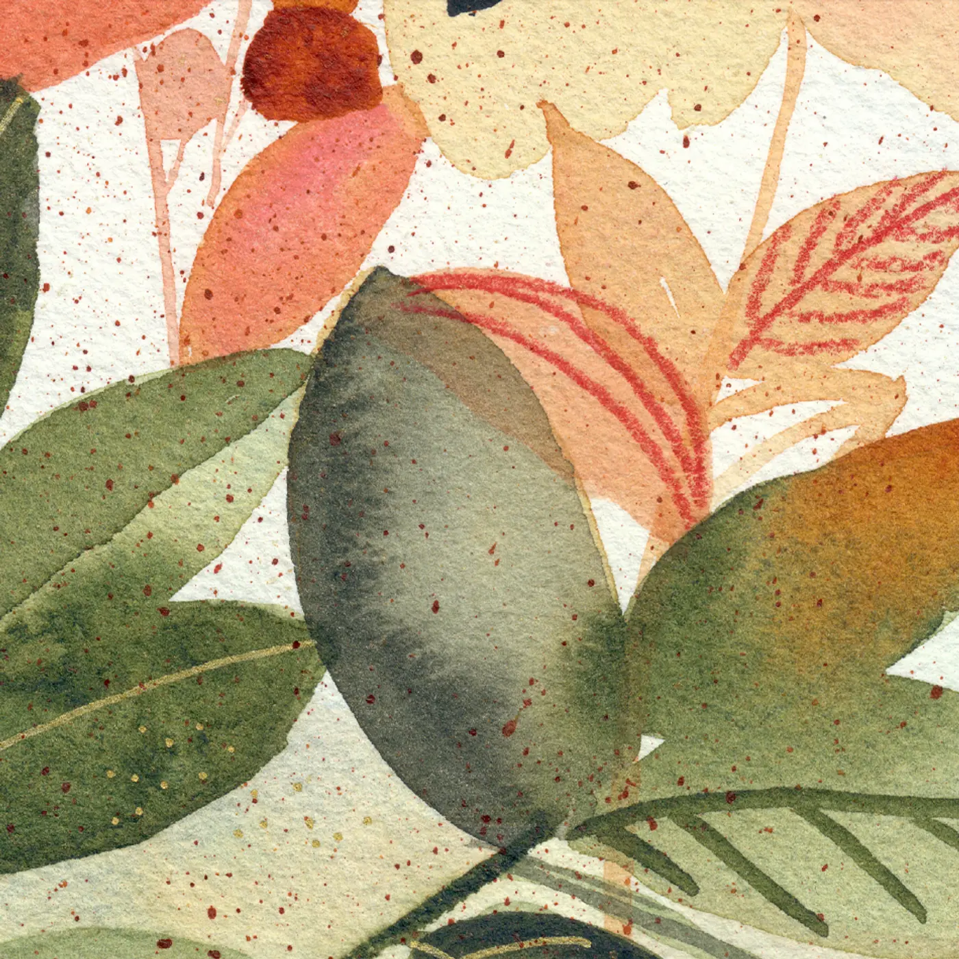Composition florale ocre — vue 3