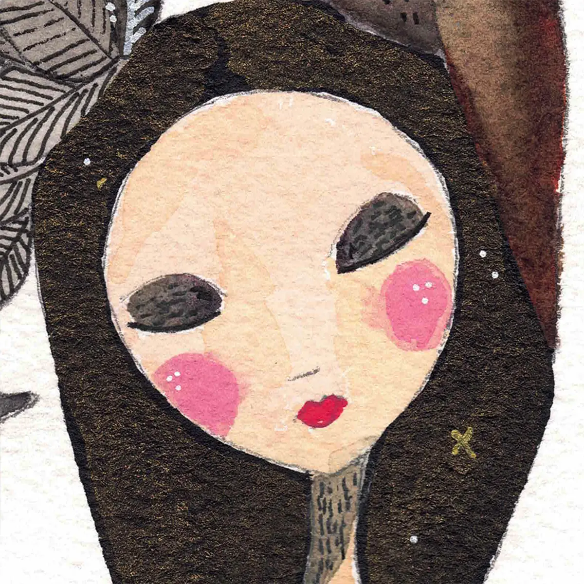 Femme chouette — détail 3