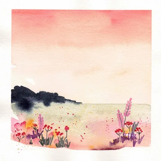 Lac en fleurs