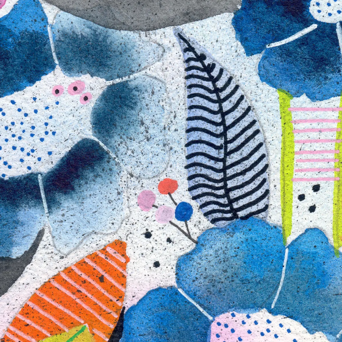 Fleurs pop — détail 4