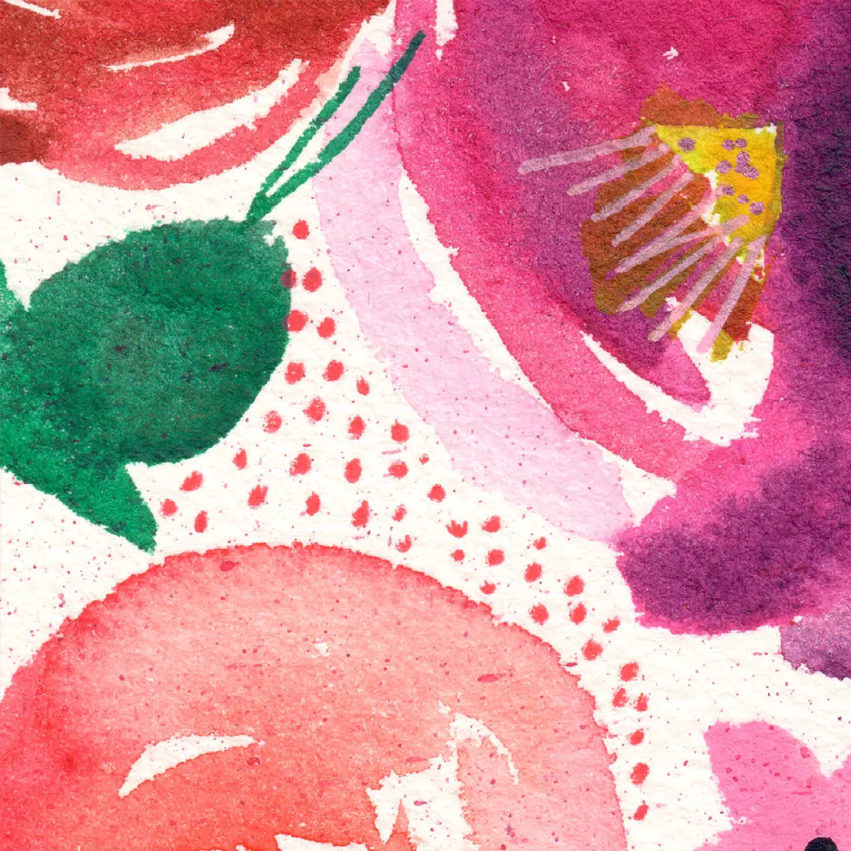 Roses et pivoines — détail 3