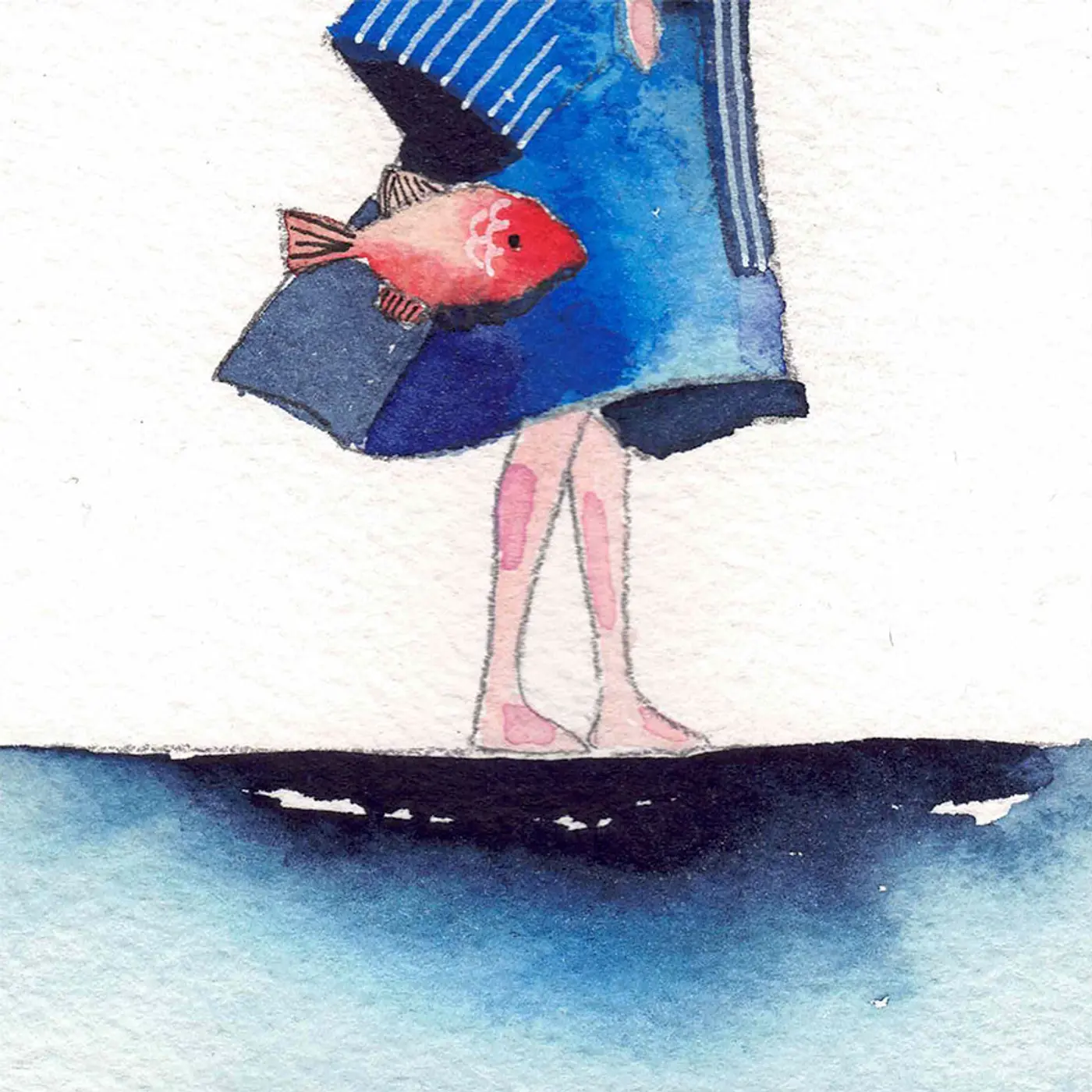 Femme à tête de poisson — Matière