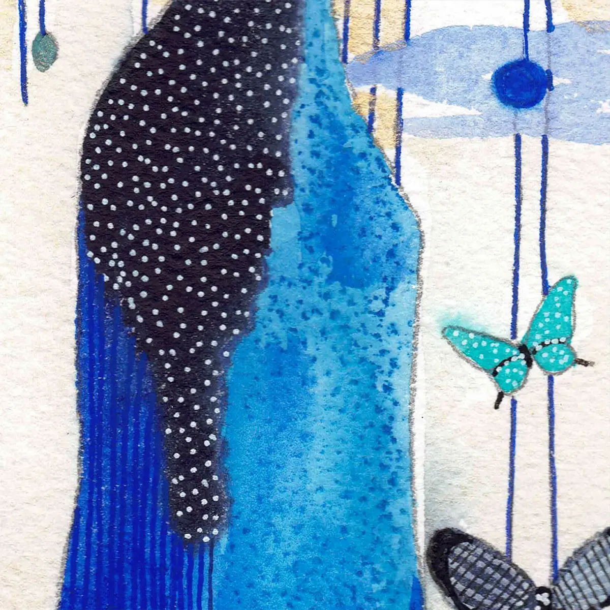 Femme papillon — détail 2