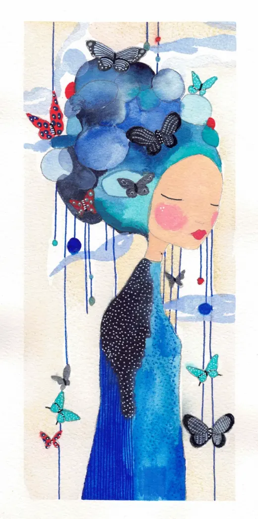 Femme papillon