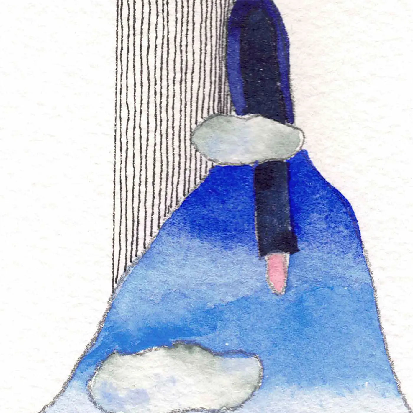 Femme dans les nuages #2 — Matière