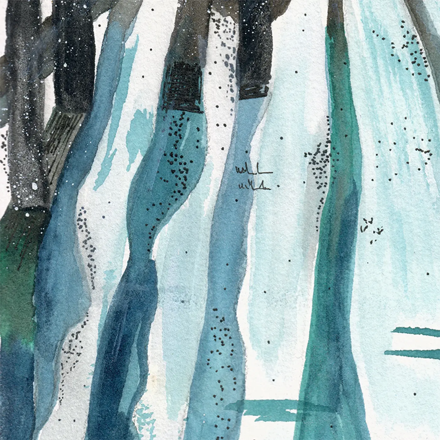 Forêt sous la neige — vue 2