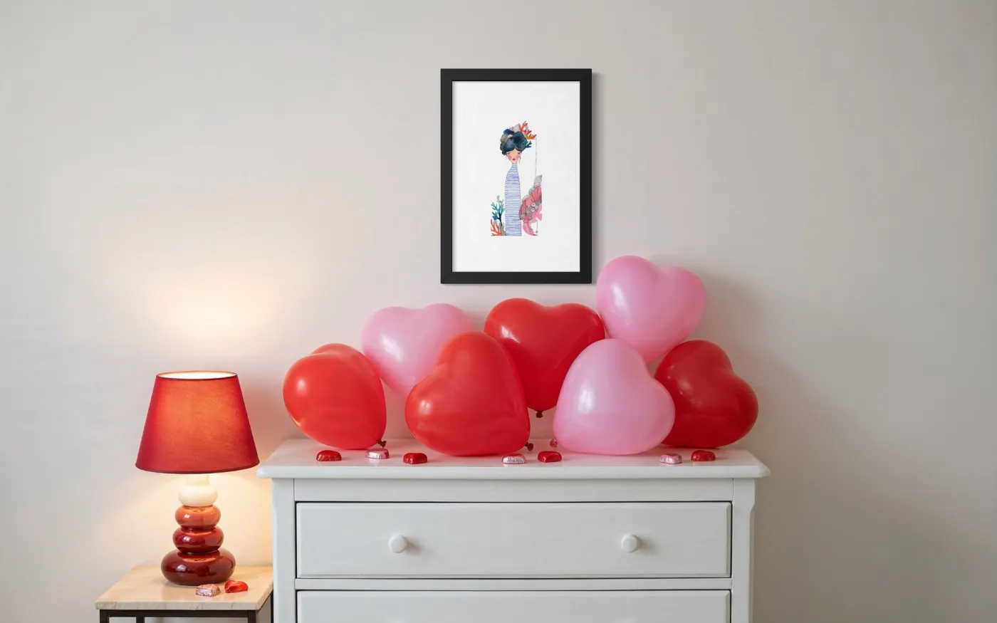 Femme corail et oursins — vue 5