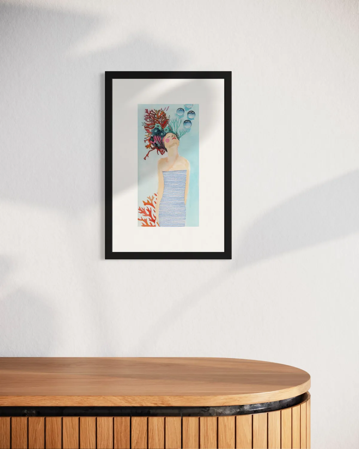 Femme corail — détail 5