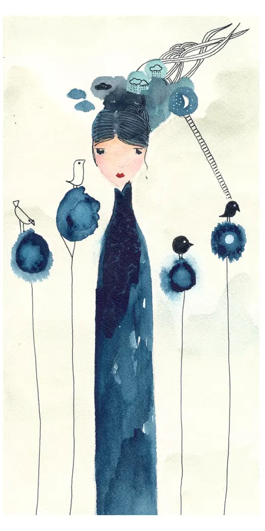 Femme dans les nuages #1