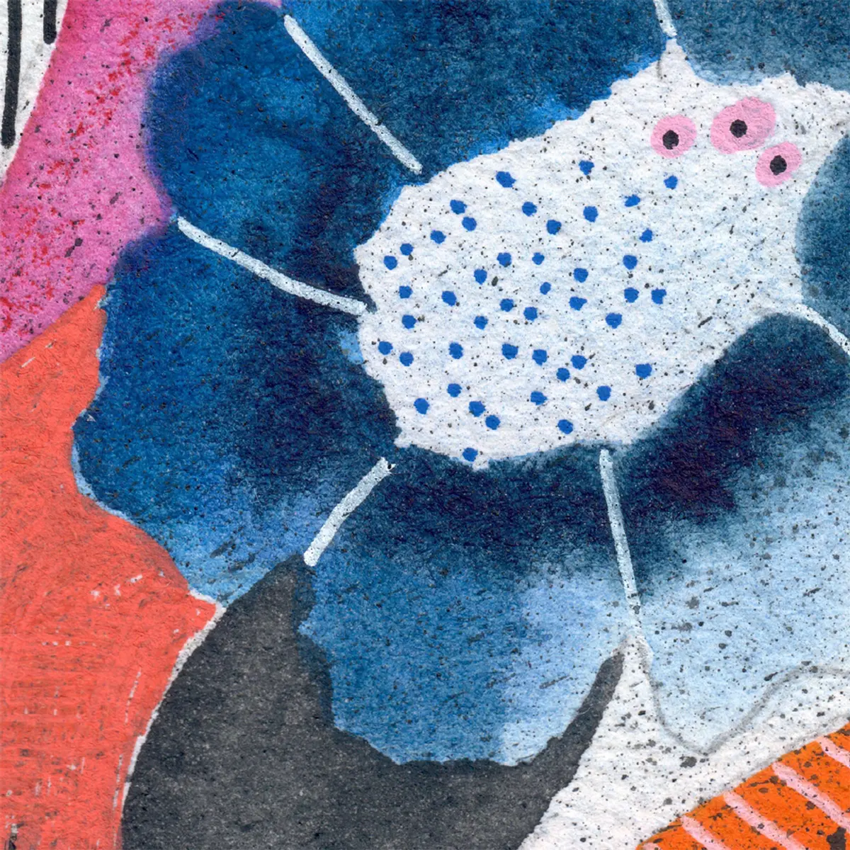 Fleurs pop — détail 2