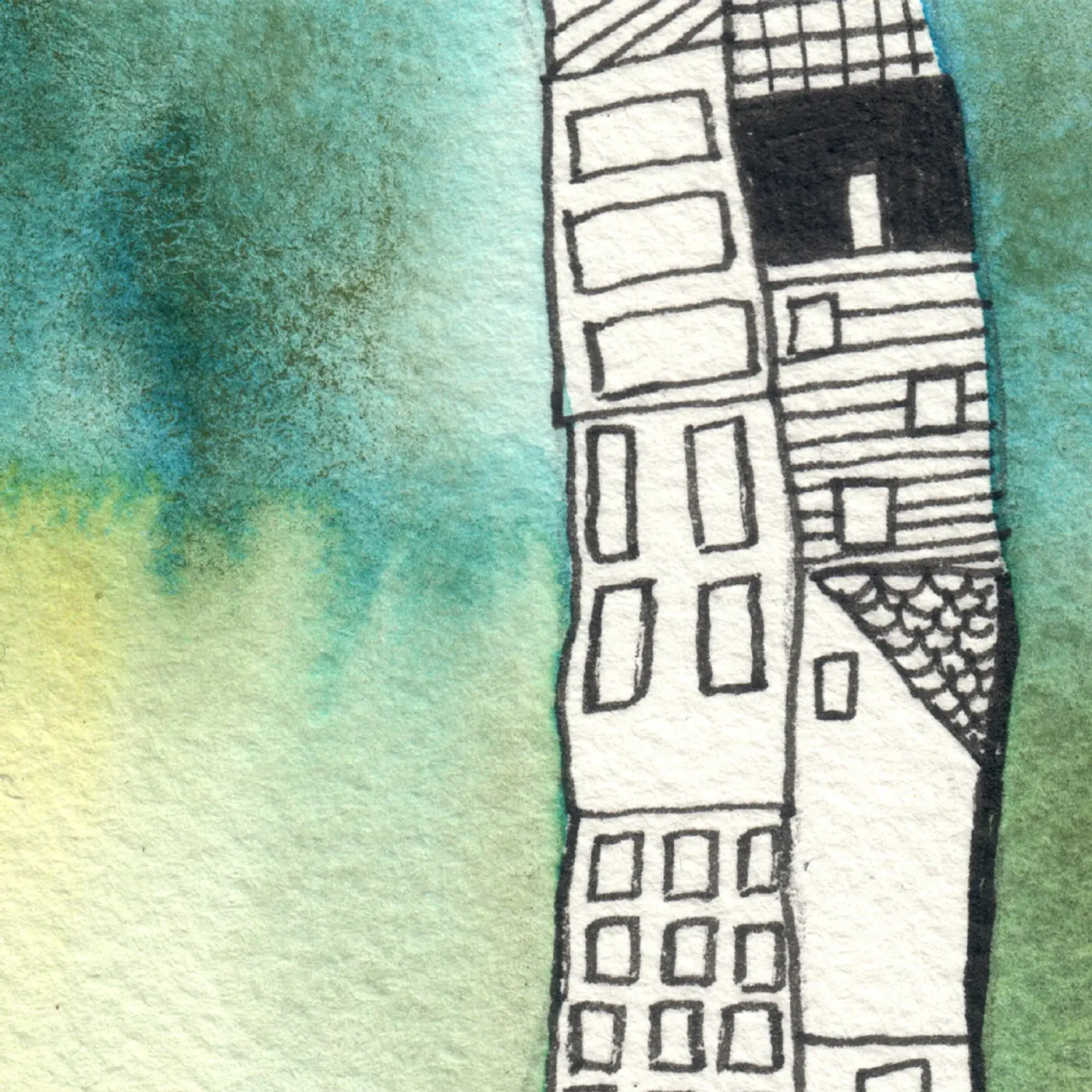 Arbre caillou ville — vue 3