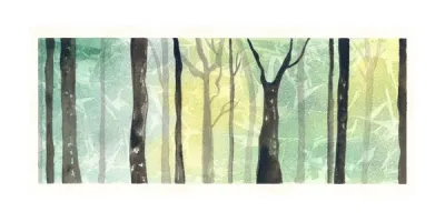 Forêt lumineuse verte