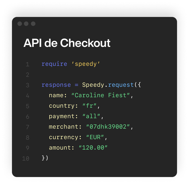 API de checkout