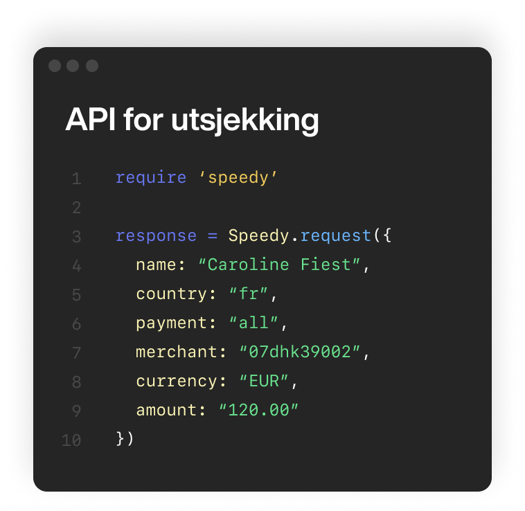 Check out API