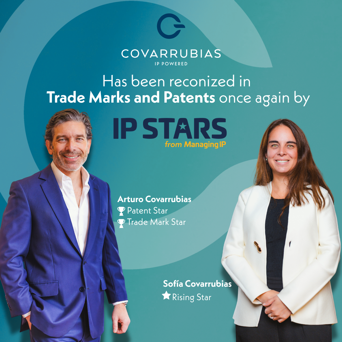 Covarrubias es reconocida nuevamente por IP Stars en su edición 2026