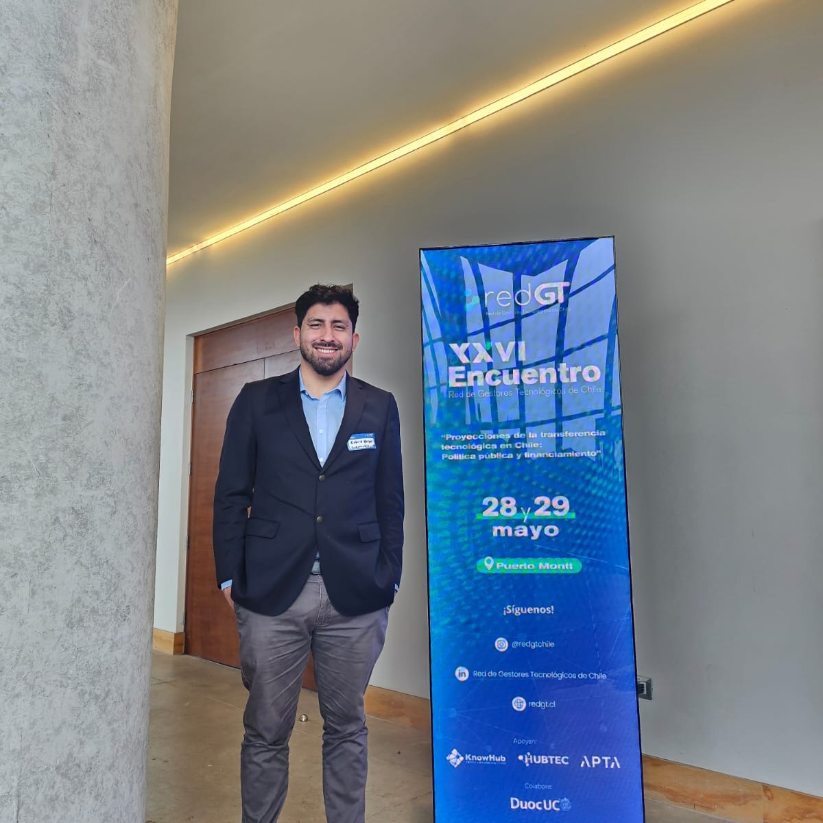 Covarrubias attended the XXVI Meeting of the Chilean Network of Technology Managers, held in Puerto Montt.