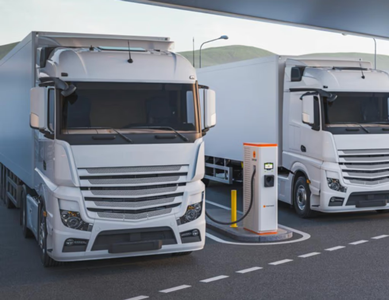 Hevay duty trucks charging