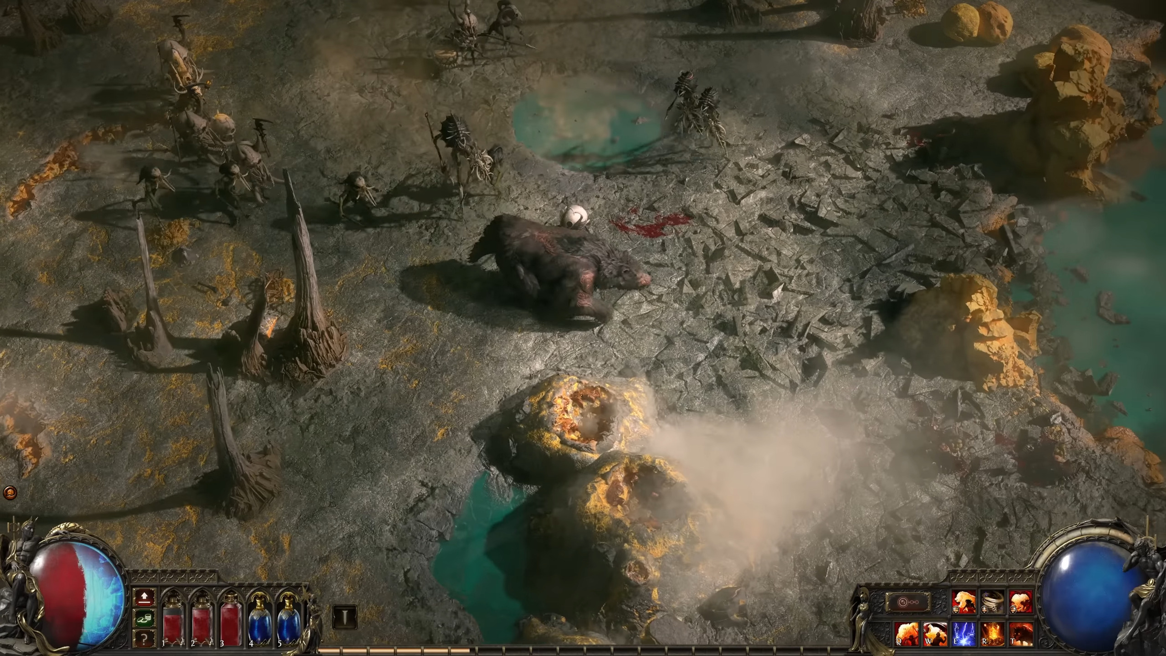gameplay from the poe2 druid