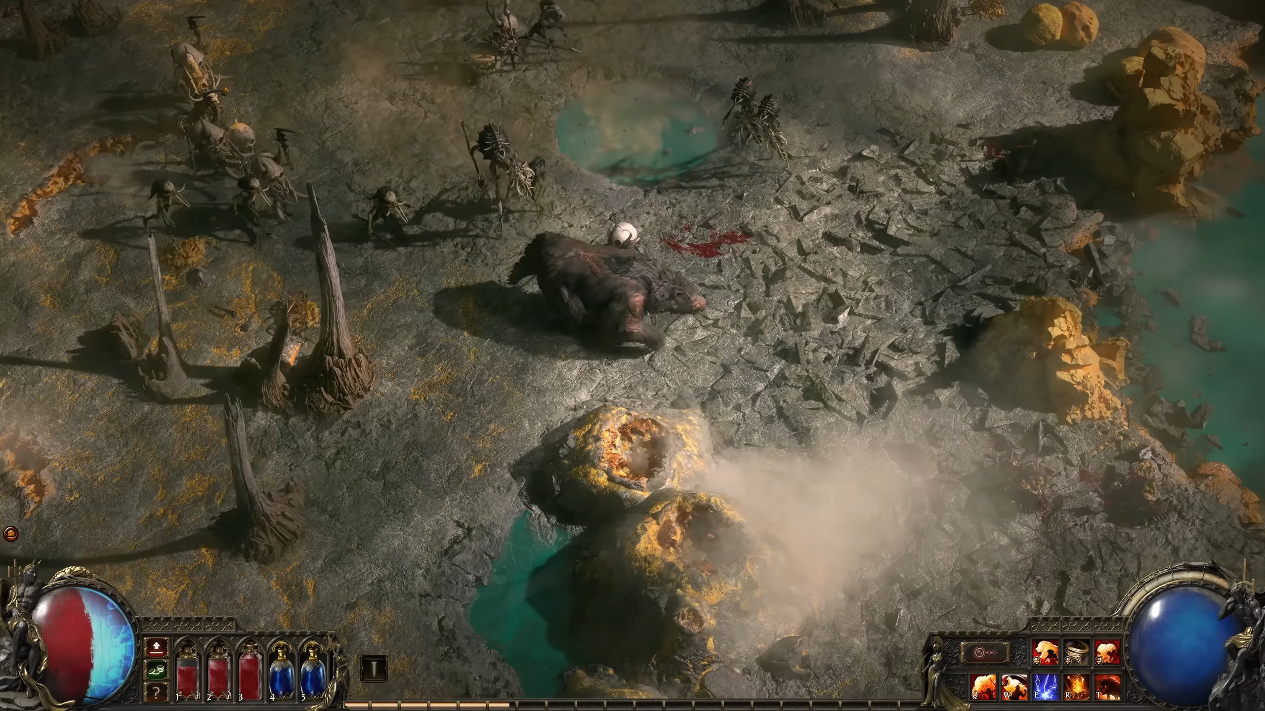 gameplay from the poe2 druid