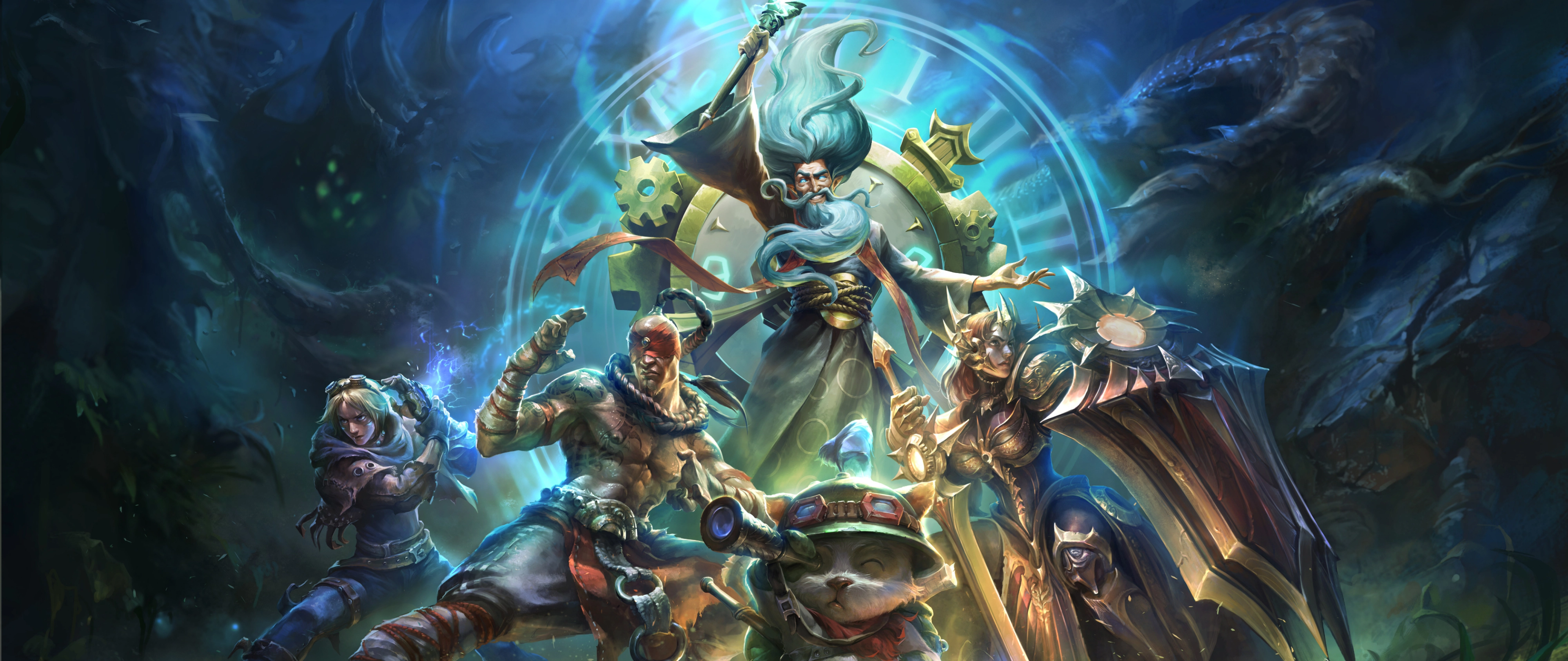 Official League of Legends Classic key art showing the classic Summoner's Rift
